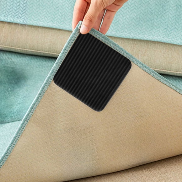 Washable Carpet No-Slip Gripper Pads 4-Pack Non-Slip Rug Tape for Hardwood Floors Home Safety