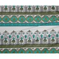 thumbnail image 4 of oneOone Polyester Lycra Fabric Geometric & Floral Block Print Sewing Fabric BTY 56 Inch Wide, 4 of 4