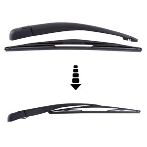 Lames d'essuie-glaces, 40cm Lame et bras d'essuie-glace arrière de voiture, lames d' Essayage de remplacement pour Vauxhall Opel Zafira A 1998-2005
