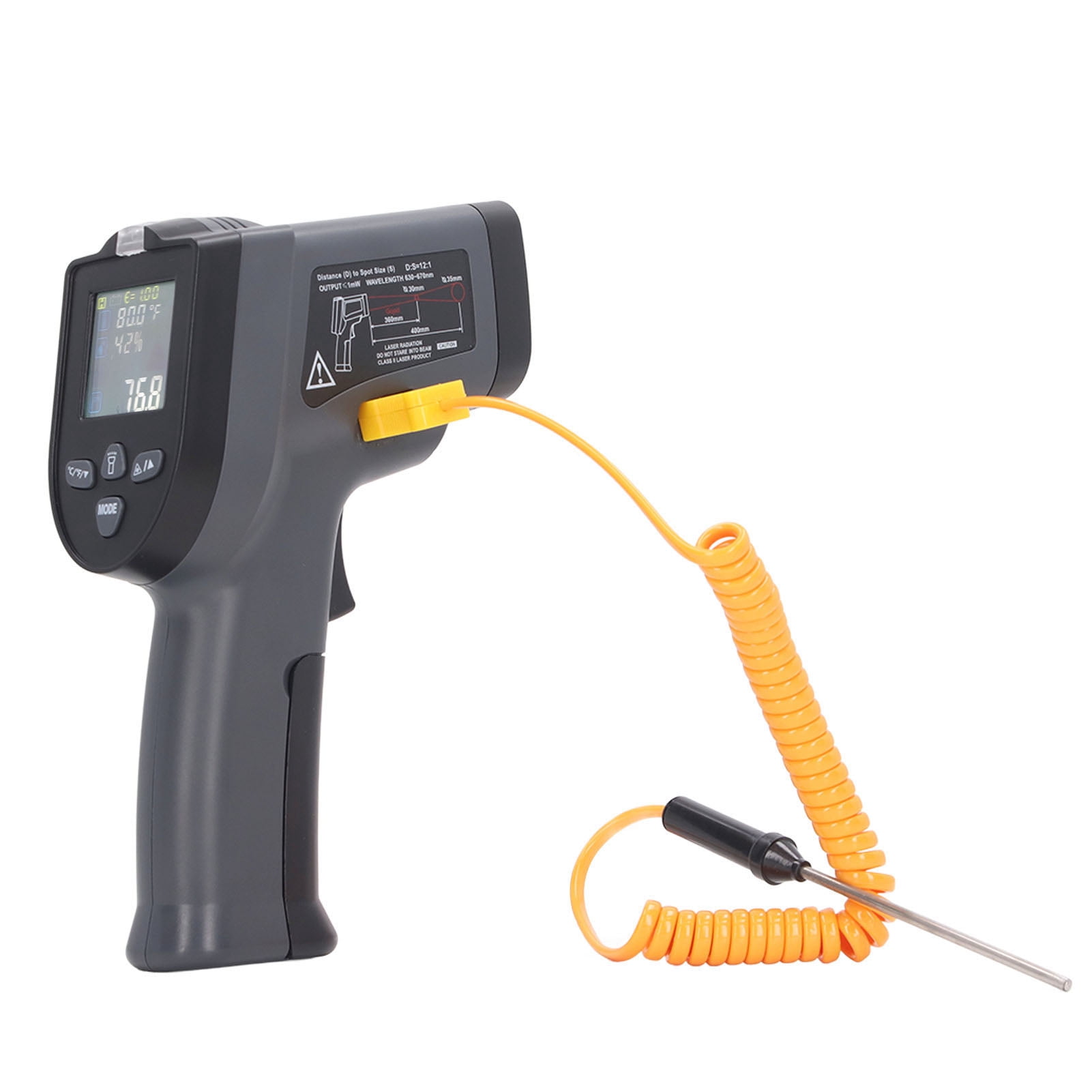 Temperature Meter, Accurate Measurement Backlit LCD Display  Auto Shutdown  for Household Electricity