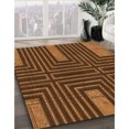 thumbnail image 3 of Ahgly Company Tapis d'Intérieur Rectangulaire Transitionnel Orange Lavable à la Machine, 5 Pieds x 7 Pieds, 3 of 7