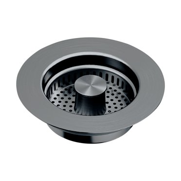 3In1 Kitchen Sink Drain Strainer & Sink Stopper, Pop Up Sink Stopper, Sink Stopper,Stainless Steel Kitchen Drain Plug & Sink Installation Parts With Anti-Clogging Basket,Kitchen Appliances,Dark Gray