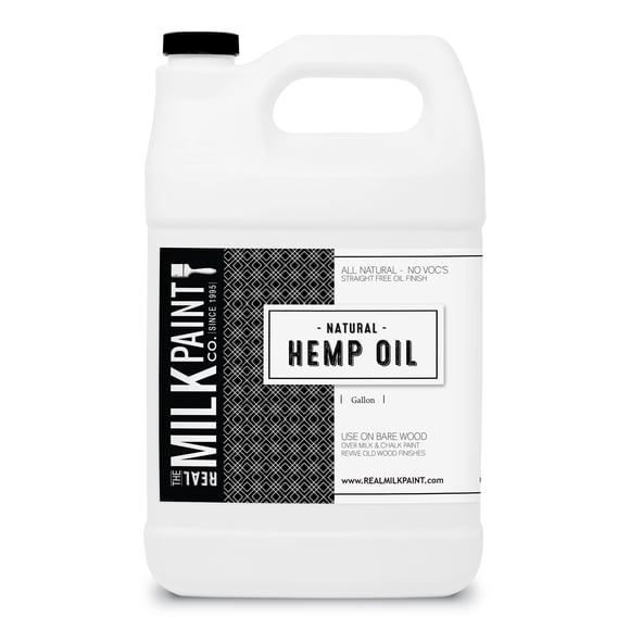 Real Milk Paint, Hemp Oil for Wood Finishing, Cutting Boards, Butcher Blocks, Countertops, Wood Utensils, Food Grade, 1 Gallon