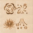 thumbnail image 1 of Ahgly Company Tapis d'Intérieur Lavable à la Machine, Carré, Transitionnel, Brun Sable Brun, Tapis de Zone, 4 Pieds Carré, 1 of 7