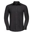 thumbnail image 1 of Russell Collection Mens Long Sleeve Poly-Cotton Easy Care Tailored Poplin Shirt, 1 of 2