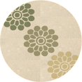 thumbnail image 1 of Ahgly Company Tapis Rond Lavable en Machine Intérieur Transitionnel Or Vanille, 6 Pieds Rond, 1 of 7