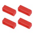 thumbnail image 1 of Unique Bargains Watch Band Strap Loops Silicone for 19mm Width Watch Band, Red 4 Pack, 1 of 5