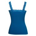 thumbnail image 2 of Womens Lace Trim Camisoles - Turquoise, 2 of 2