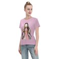 thumbnail image 4 of T-Shirt Basique à Manches Courtes pour Femmes Demon Slayer Blade Nidouzi, 4 of 6