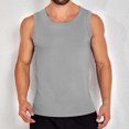 thumbnail image 2 of Chbgutlmr Mens Workout Tops Ribbed Scoop Neck Sleeveless Muscle Tees Fitting Sportwear Gym Tank Tops, 2 of 4