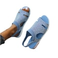 thumbnail image 1 of Summer Womens Fashion Breathable Rhinestone Hida Comfortable Shoes Sandals, 1 of 9