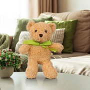Soft Plush Teddy Bear with Knitted Festive Sweater | Cozy Holiday Stuffed Animal for Cuddling and Decor | Warm Child-Safe Polyester Toy for Winter Home Decor and Gifting