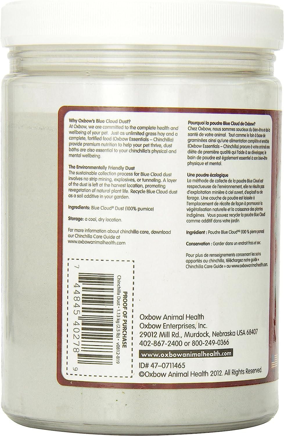 OxBow Poof Blue Cloud Poudre pour Chinchilla 2.5lb