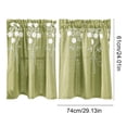 thumbnail image 3 of Courts Rideaux pour Petites Fenêtres / Rideaux de Café en Polyester Brodés avec Passe-Tringle et Filtrant la Lumière, 3 of 6