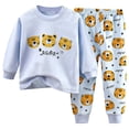 thumbnail image 1 of Ensemble de Pyjama à Manches Longues Confortable pour Tout-Petits et Enfants, Tenue de Nuit Douillette, 1 of 2