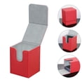 thumbnail image 2 of Étui de Transport pour Cartes Boîte de Rangement pour Jeux de Cartes, pour Cartes, Porte-Cartes pour TCG, Rouge, 2 of 8