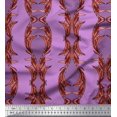 thumbnail image 1 of Soimoi Poly Georgette Fabric Stripe & Ogee Damask Decor Fabric Printed Yard 42 Inch Wide, 1 of 3
