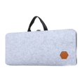 thumbnail image 3 of funtasica 87 Key Keyboard Case for Mechanical Keyboards Gaming PC Keyboard Storage Bag Light Gray, 3 of 9