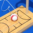 thumbnail image 4 of Finger Basketball Shooting Toy,  Wood Plate Lightweight Desktop Basketball Game  for Baby Ability Development, 4 of 8