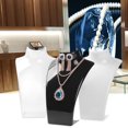 thumbnail image 3 of Zeus Jewelry Necklace Earrings Plastic Mannequin Bust Display Stand Organizer Holder, 3 of 7