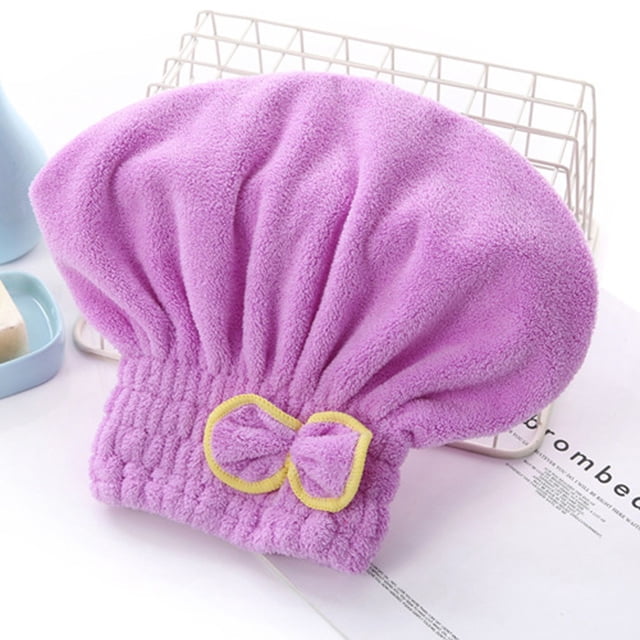 6 Couleurs Chapeau de Cheveux en Microfibre Séchage Rapide Turban pour Femmes