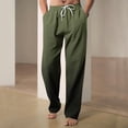 thumbnail image 1 of RXIRUCGD Men's Fashion Drawstring Elastic Waist Gradient Color Casual Length Pants, Army Green, Size: XL, 1 of 4