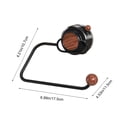 thumbnail image 3 of Toilet Paper Holder Toilet Paper Roll Rack Wall Mounted 180 Degree Rotation Is Convenient for Bathroom, Kitchen and Toilettoilet Paper Roll Holder, 3 of 8