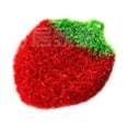 thumbnail image 2 of weibbin Serviette de Vaisselle Fraise en Acrylique Polyester Crocheté à la Main Chiffon de Nettoyage, 2 of 5