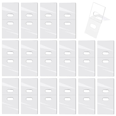 Betinyar 0.98" x 1.97" Transparent Vertical Blind Repair Tabs (200 Piece)
