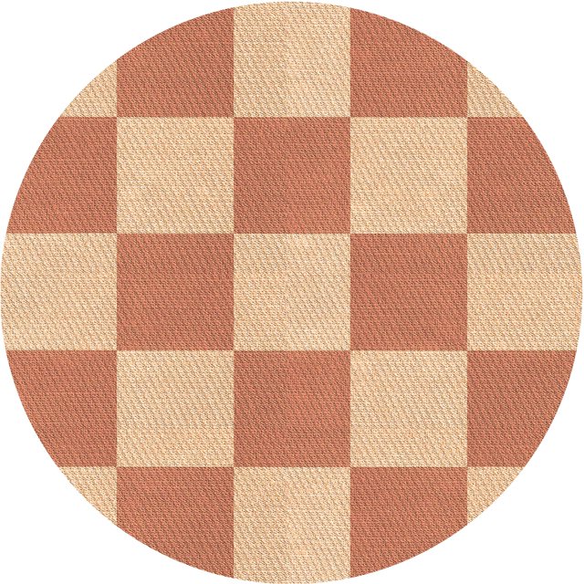 Ahgly Company Machine Washable Indoor Round Transitional Bright Orange Area Rugs, 3' Round