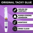 thumbnail image 3 of Aleene's Original Tacky Glue Pen 2-Pack – Nontoxic, Thick, All-Purpose Adhesive for Crafts, DIY, Hobbies, School Projects, and Household Repairs – Permanent and Clear Drying, 3 of 8