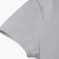 thumbnail image 4 of EGNMCR T-shirt Plissé à Manches Courtes et Col Rond Uni pour Enfants, Printemps et Été, Haut en polyester pour Enfants, 4 of 7