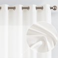 thumbnail image 1 of Curtains for Living Room Linen Textu es Long Farmhouse Casual Weave Back Tab Drapes Light Filtering Window Curtain Panels, 1 of 6