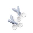 thumbnail image 1 of BabyBjorn Baby Spoon and Fork, 4 Pieces, Powder Blue, 1 of 5
