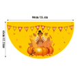 thumbnail image 2 of WIFKLSIIPG Drapeau de l'Action de Grâce Automne Demi-Circulaire Drapeau de Dinde Citrouille pour Décoration Intérieure Extérieure, 2 of 2