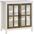 thumbnail image 1 of HOMCOM Buffet de Cuisine avec Portes en Verre Armoire Buffet Armoire d'Accent, 1 of 10