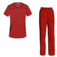 thumbnail image 1 of Women's Scrubs Set Scrub Top and Pants Scrubs Set, 1 of 3