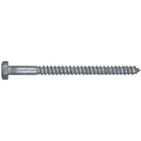 Hex Head Lag Bolt, Galvanized Steel, 3/8 x 3 In., 50-Ct. - 812068