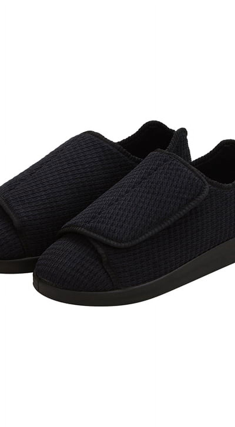Silverts Pantoufles pour Hommes Extra Extra Larges, 13, Noir