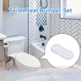 thumbnail image 4 of 4Pc Bathroom Hardware Toilet Seat Bumpers Attachment Replacement Strong Adhesive, 4 of 7