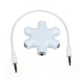 thumbnail image 1 of Mix Colors 3.5mm Snowflake Shape 5 Way Stereo Audio Splitter  for Jack Earphone Headphone Adapter, 1 of 3