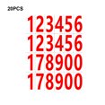 thumbnail image 3 of ZheElen 20 Pcs Étiquettes Adhésives Fortes Applications Larges et Durables Imperméables et Résistantes à l'Huile Chiffres Rouges, 3 of 6