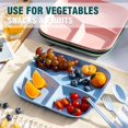 thumbnail image 3 of GHSDFBB Unbreakable Divided Plates 10 Inch 5 PCS, Reusable Wheat Straw Dinner Plates, Microwave and Dishwasher Safe, Perfect for Kids and Adults.\u2026, 3 of 6