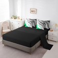 thumbnail image 3 of YST Grey Green Gradient Bed in a Bag, 7-Piece Aesthetic Wave Comforter Set, Queen, Ombre, 3 of 4