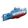 thumbnail image 2 of Mini RC Submarine 0.1m/s Speed Waterproof Simulation Electric Boat Toy blue, 2 of 8