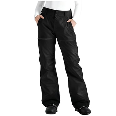 yardsong Women's Waterproof Snow Ski Pants Fleece Lined Thermal Insulated Warm Winter Windproof Hiking Snowboard Trousers Black,XXXL