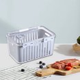 thumbnail image 4 of Refrigerator Organizer Bins with Drainage Design, Airtight Food Storage Containers for Fruits Vegetables, Durable Plastic Trays with Lids, Stackable Pantry Solution for Kitchen, 4 of 5