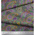 thumbnail image 3 of Soimoi Cotton Cambric Fabric Floral & Paisley Print Sewing Fabric Yard 42 Inch Wide, 3 of 5