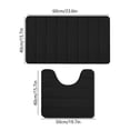 thumbnail image 3 of Xihbxyly Bathroom Rugs Sets 2 Piece, Bathroom Rug Set, Bathroom Rug Sets, Memory Foam Bath Mat, Bathroom Mat Quick Dry, Rugs for Bathroom Floor, Non-slip, Thick, Small Bathroom Rug, Dark, 3 of 7