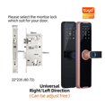 thumbnail image 2 of Door Lock, Tuya Smart Door Lock Digital Electronic Lock With Smart Card/password/key Unlock/USB Emerncy Charging ,Easy to Install, 2 of 7